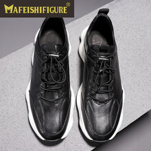 MAFEISHIFIGURE男士黑色黑底皮里 37