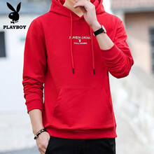 playboy 長(zhǎng)袖 男士T恤 紅色-301 XL，L，XXXL，M，XXL