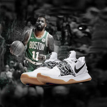 耐克（NIKE）籃球鞋白色黑勾白生膠AO8980-100  