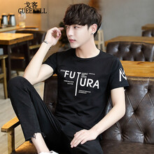 戈客（GUEEKVLL） 短袖 男士T恤 黑色 XL，L，XXXL，XXL，M