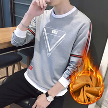 赫塔菲（HETAFE） 長袖 男士T恤 5022麻灰色 XL，4XL，L，XXL，XXXL，M