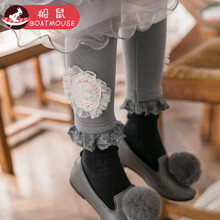 女童打底褲補(bǔ)丁加厚