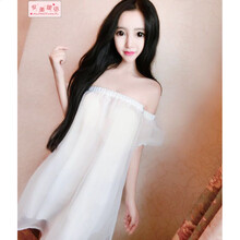 安美媛依  露背 連衣裙