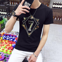 deciuhlae 短袖 男士T恤 D705黑色 