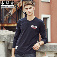 拓路者（Pioneer Camp） 長袖 男士T恤 黑色 XL，L，M，XXL，XXXL