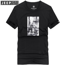 吉普（JEEP） 短袖 男士T恤 01白色 