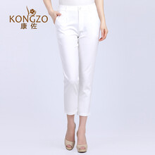 康佐（KANGZO） 高腰 直筒褲 女 九分褲 休閑褲