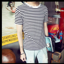 丹杰仕（DAN JIE SHI） 短袖 男士T恤 大條紋白色 S