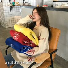 圣誕款雪花女毛衣