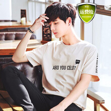 Eevee 短袖 男士T恤 T27 杏色 