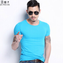 伽維德（JIAWEIDE） 短袖 男士T恤 天藍色 