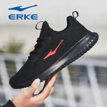鴻星爾克（ERKE）跑步鞋正黑/大紅 42