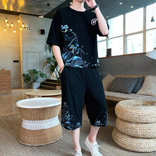 富貴鳥(niǎo)（Fuguiniao） 短袖 男士T恤 8701黑色 