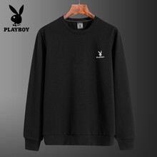 花花公子（PLAYBOY） 長袖 男士T恤 1841黑色常規(guī)款 