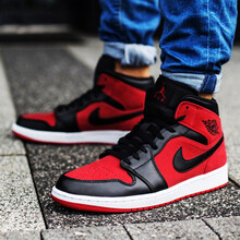 耐克（NIKE）籃球鞋紅黑554724-610 
