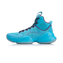 李寧（LI-NING）籃球鞋海豚藍(lán)/亮葡紫ABAN045-6 