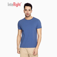 INTERIGHT 短袖 男士T恤 牛仔藍(lán) XL，L，M，XXL