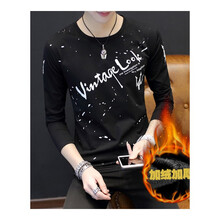 依蔻蘭蒂（yiKOULANDi） 長(cháng)袖 男士T恤 黑色 瑪薩拉蒂 