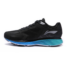 李寧（LI-NING）跑步鞋黑/艷藍(lán)色/冰瓷綠 