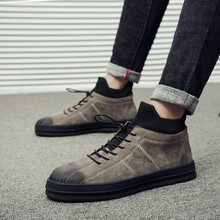 初左（CHUZUO）男士灰色#單鞋 42