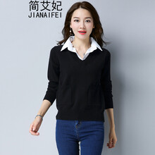 女士襯衣領(lǐng)毛衫