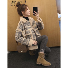 拼皮毛一體女裝