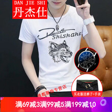 丹杰仕（DANJIESHI） 短袖 男士T恤 白色 XL，L，XXL，M