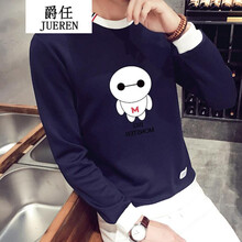 騎士普?。≒utino Rider） 長(zhǎng)袖 男士T恤 大白(圓領(lǐng))深藍(lán) S，XL，L，XXL，M
