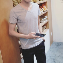 步雷瓊斯（Bulee&jonns） 長(cháng)袖 男士T恤 灰色 M