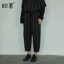 修身條紋套裝，微胖妹子的福音