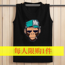 deciuhlae 無袖 男士T恤 MK黑色 