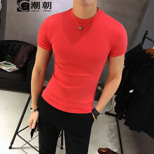 C2潮朝（C2 CHAOZHAO） 短袖 男士T恤 西瓜紅 