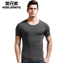 奧元素 短袖 男士T恤 灰色 XL，L，XXXL，XXL