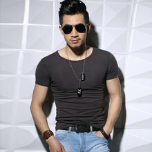 賓仕爵 長(cháng)袖 男士T恤 深灰 S