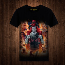 qoqozozo 短袖 男士T恤 死侍黑4 S