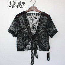 米偲·赫爾（MS·HELL）  短袖 女 短外套 蕾絲