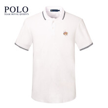 Royal Queen's Polo Team 短袖 男士T恤 0961+08白色 