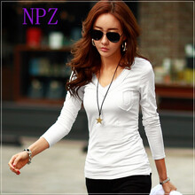 NPZ  短袖 T恤 女 V領(lǐng)