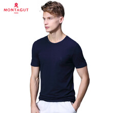 夢特嬌（MONTAGUT） 短袖 男士T恤 寶藍色 