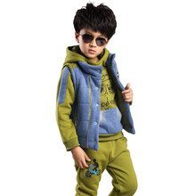 成长伙伴男童套装男童秋装2014新秋款卫衣三