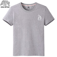 初己（CHUJI） 短袖 男士T恤 灰色(狼嘯胸標) XL，L，M，XXL