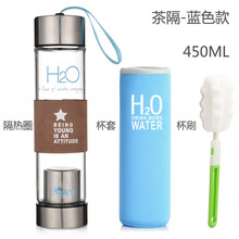 創(chuàng)意雙層玻璃茶杯，讓你愛上喝水