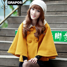 GRAPOS2014秋季女装女士毛呢短款外套七分