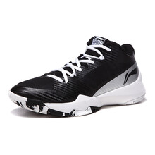 李寧（LI-NING）籃球鞋-1新基礎(chǔ)黑/基礎(chǔ)白/銀灰色 40