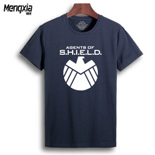 萌俠（mengxia） 短袖 男士T恤 藏青色 SHIELD徽章 