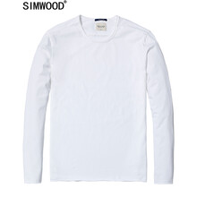 SIMWOOD 長(zhǎng)袖 男士T恤 白色2代 S
