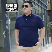 豪朗格（Haolangge） 短袖 男士T恤 藍色 加大