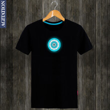 agitation 短袖 男士T恤 夜光藍2 加大