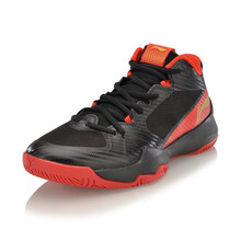 李寧（LI-NING）籃球鞋新基礎(chǔ)黑/亮霓紅/亮金色 40