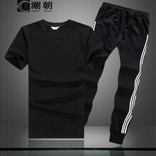 C2潮朝（C2 CHAOZHAO） 長袖 男士T恤 黑衣+黑褲 